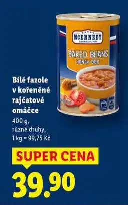 Lidl Bílé fazole s kořeněné rajčatové omáčce nabídka