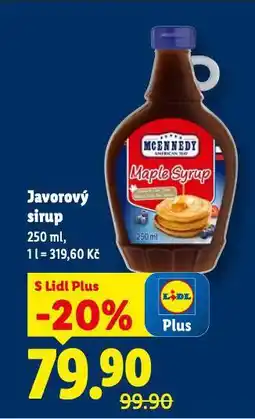 Lidl Javorový sirup nabídka