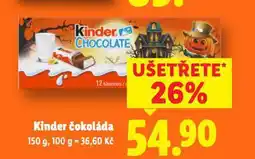Lidl Kinder čokoláda nabídka