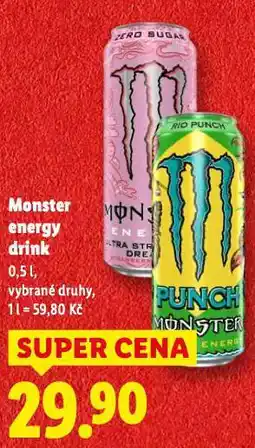 Lidl Monster energy drink nabídka