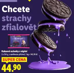 Lidl Kakaové sušenky s náplní nabídka