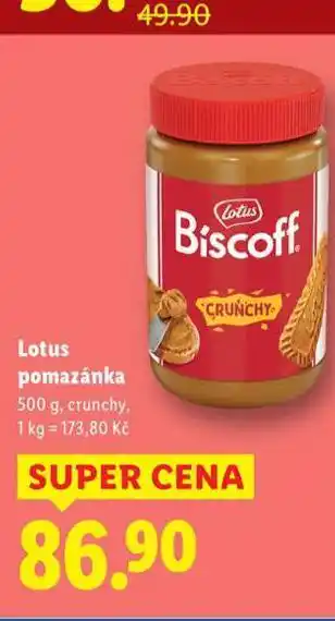 Lidl Lotus pomazánka nabídka