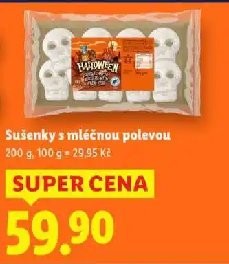 Lidl Sušenky s mléčnou polevou nabídka