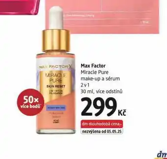Max factor make-up a sérum