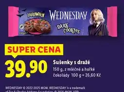 Lidl Sušenky s dražé nabídka