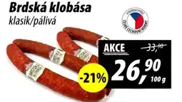 ZEMAN Brdská klobása klasik/pálivá nabídka