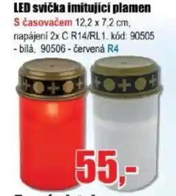 EVA LED svíčka imitující plamen nabídka