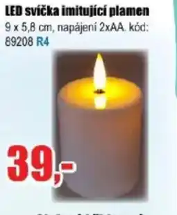 EVA LED svíčka imitující plamen nabídka