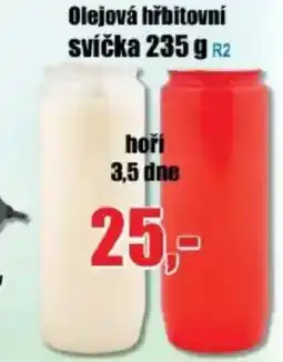 EVA Olejová hřbitovní svíčka nabídka