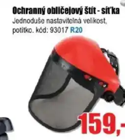 EVA Ochranný obličejový štít - síť ka nabídka