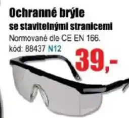 EVA Ochranné brýle se stavitelnými stranicemi nabídka