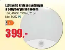 EVA LED světlo kruh se světelným a pohybovým sensorem nabídka