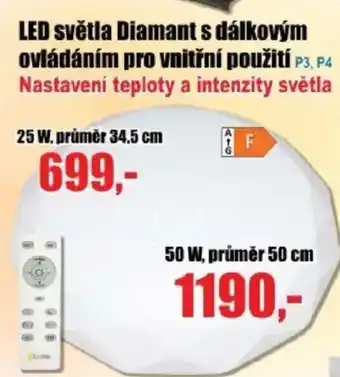 EVA LED světla Diamant s dálkovým ovládáním pro vnitřní použití nabídka