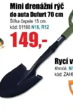 EVA Mini drenážní rýč do auta Dufurt nabídka