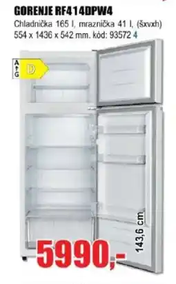 EVA GORENJE RF414DPW4 nabídka