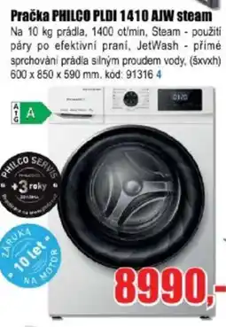 EVA Pračka PHILCO PLDI 1410 AJW steam nabídka