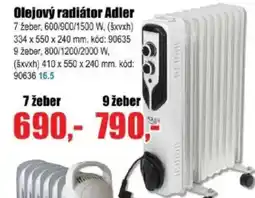 EVA Olejový radiátor Adler nabídka