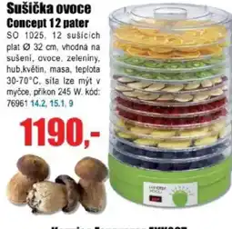 EVA Sušička ovoce Concept 12 pater nabídka