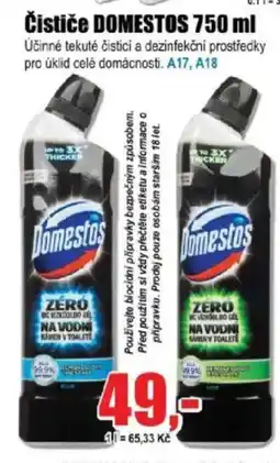 EVA Čističe DOMESTOS nabídka