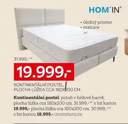 XXXLutz Kontinentální postel nabídka