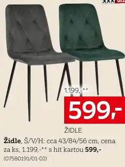 XXXLutz Židle nabídka