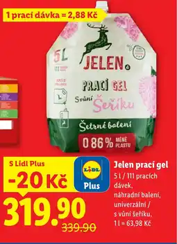 Lidl JELEN prací gel nabídka