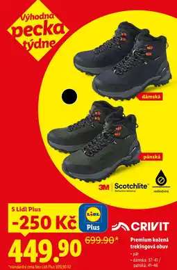 Lidl CRIVIT Premium kožená trekingová obuv nabídka