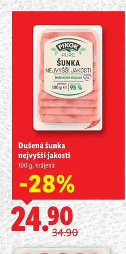 Lidl PIKOK Dušená šunka nejvyšší jakosti nabídka