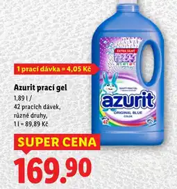 Lidl Azurit prací gel nabídka