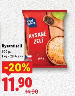 Lidl Kysané zelí nabídka