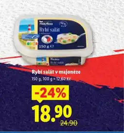 Lidl Rybí salát v majonéze nabídka