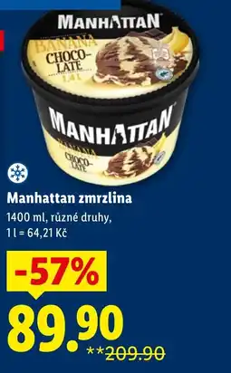 Lidl Manhattan zmrzlina nabídka