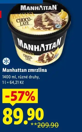 Lidl Manhattan zmrzlina nabídka