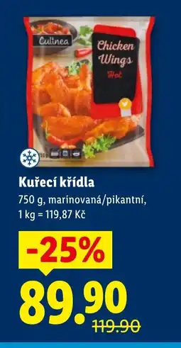 Lidl Culinea Kuřecí křídla nabídka
