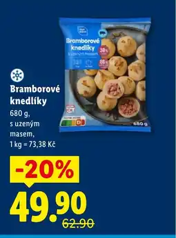 Lidl Bramborové knedlíky nabídka