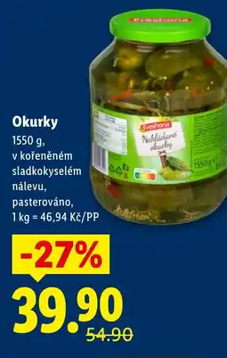 Lidl Okurky nabídka