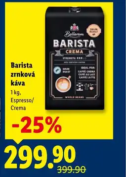 Lidl Bellarom Barista zrnková káva nabídka