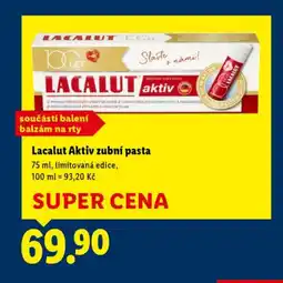 Lidl LACALUT Aktiv zubní pasta nabídka