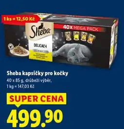 Lidl Sheba kapsičky pro kočky nabídka