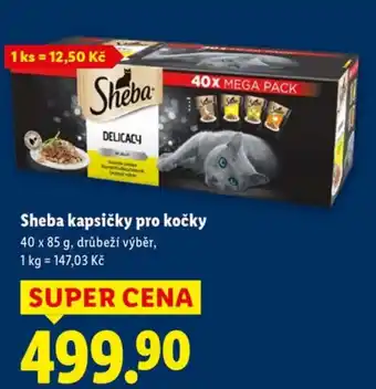 Lidl Sheba kapsičky pro kočky nabídka