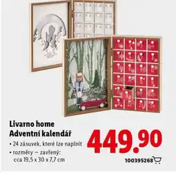 Lidl Livarno home Adventní kalendář nabídka