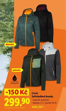 Lidl Crivit Softshellová bunda nabídka