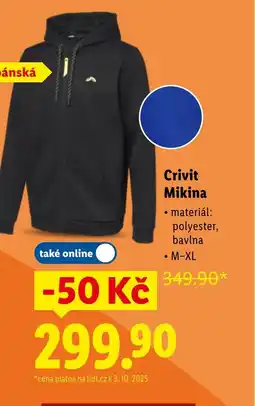 Lidl Crivit Mikina nabídka