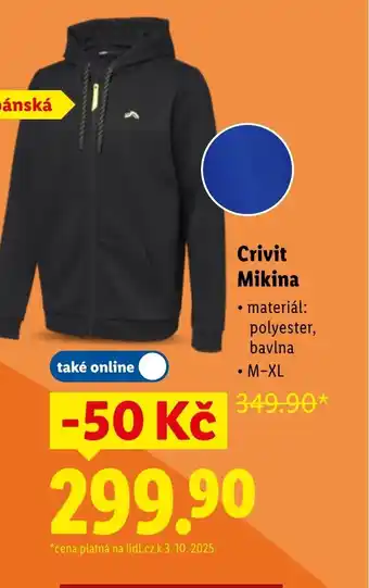 Lidl Crivit Mikina nabídka