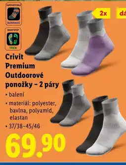 Lidl Crivit Premium Outdoorové ponožky - 2 páry nabídka