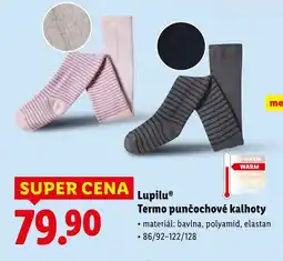 Lidl LupiluⓇ Termo punčochové kalhoty nabídka