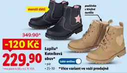 Lidl LupiluⓇ Kotníková obuv nabídka