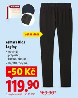 Lidl Esmara Kids Legíny nabídka