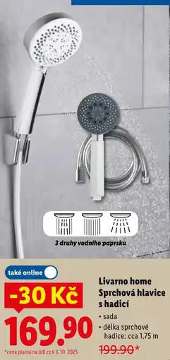 Lidl Livarno home Sprchová hlavice s hadicí nabídka