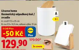 Lidl Livarno home Kosmetický odpadkový koš / zrcadlo nabídka